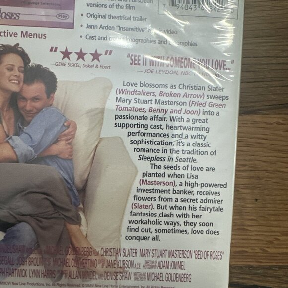 Bed Of Roses DVD New Christian Slater Love Story - Picture 3 of 4